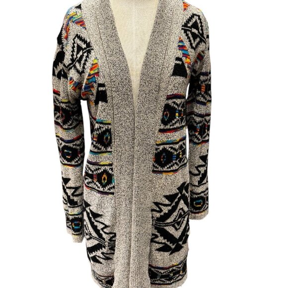 Northern Angel Women’s Tribal Aztec Open Front Cardigan Sweater – Size M (Estima - Picture 1 of 5